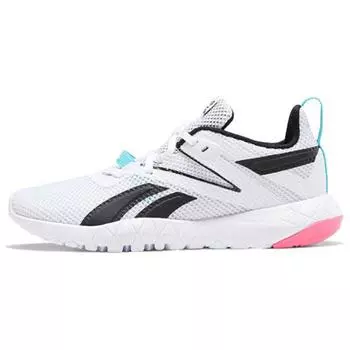 Reebok Mega Flexagon Белые Неоновые Синие Женские Кроссовки Солнечно-Розовые H67656