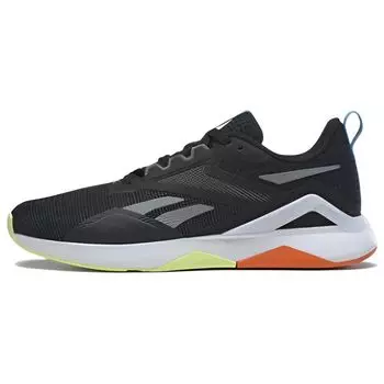 Reebok Nanoflex TR 2.0 Black Orange Lime Мужские кроссовки Core-Black Pure-Grey Smash-Orange HP6107 43