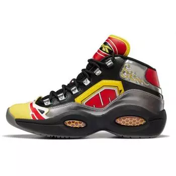 Reebok Power Rangers x Вопрос в боевом режиме Mid Megazord! Мужские кроссовки Silver Black Silver-Metallic GY0590 40