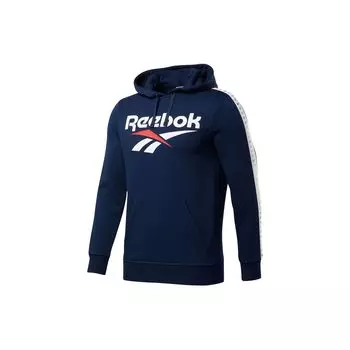 Reebok Толстовка с капюшоном Classics Vector P Oth с цветным блоком и логотипом, мужская толстовка темно-синего цвета FL5475 M