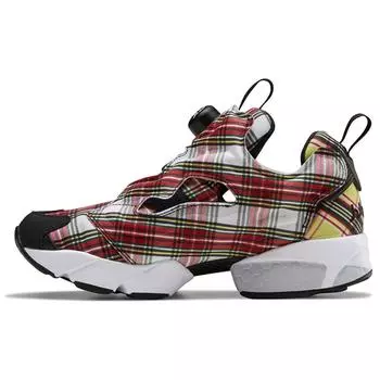 Reebok X-Girl x InstaPump Fury OG Женские кроссовки в клетку красный черный True-Gray FY3951