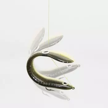 reflection Easy to set up Soft Material Animated lure Bionic soft bait Fishing lure Fishing gear Black and yellow
