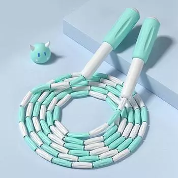 Регулируемая скакалка для мужчин, женщин, детей, взрослых, фитнес, скакалка, мягкая скакалка с бисером, скакалка