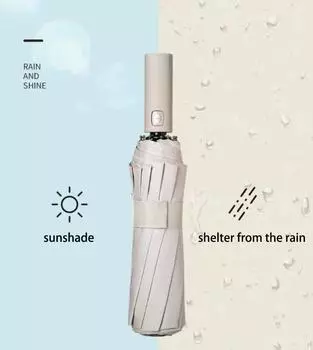 Reinforced 24-Bone Umbrella Men s Business Strong And Durable Wind-resistant Umbrella Anti-UV Sunscreen Umbrella Women s Sunny темно-синий