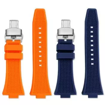 Рельефный силиконовый браслет для часов TISSOT PRX Super Player серии T137.407/410, белый светящийся силиконовый ремешок для мужского браслета 26mm-12mm