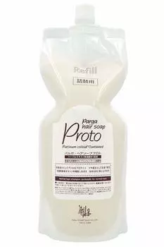 Relaparga Аминокислотный шампунь-мыло для волос Proto Parga 1000 мл Refill