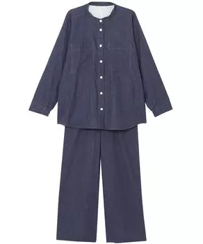 Relax Sleep Long Long Cotton YDX511 KO [Wacoal & Sleep] Pajamas, Science, Sleeves, Pants, 100% (Main Body) Women s