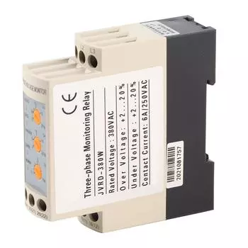 Реле защиты от перенапряжения, регулируемое, 3-фазное, JVRD380W 380V
