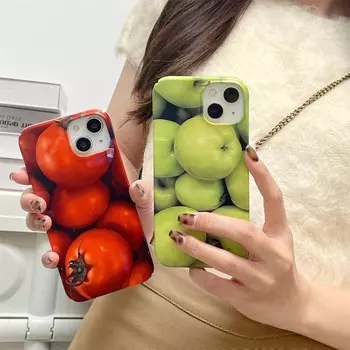 Relif Fruit Capa для Iphone 13 12 Promax 14 Pro Max 11 шт., жесткий чехол с рисунком милой пары, нескользящий высококачественный чехол для телефона For iphone 13pro