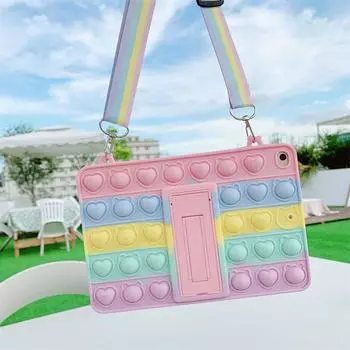 Relive Stress Pop Fidget Toys Push It Bubble силиконовый чехол для планшета для iPad Mini Air 2 3 4 10,9 7th 8th 10,2 9,7 2017 2018 чехол ipad mini 1/2/3