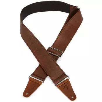 Ремень для гитары Fender Strap из тисненой кожи, 2 , коричневый