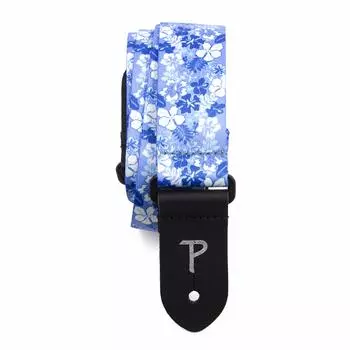 Ремень для укулеле из полиэстера с синим цветочным узором Blue Perri s 1,5 Color синий