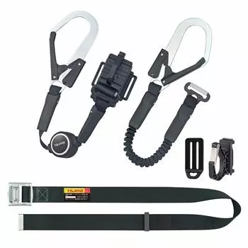 Ремень Tajima body belt ER150 вертикальный L1 двойной стальной ремень L комплект чёрный