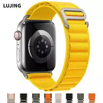 Ремешок Alpine Loop для Apple, ремешок для часов Ultra, 49 мм, 44 мм, 40 мм, 42 мм, 38 мм, нейлоновый браслет Correa iWatch series 8, 7, 6, 5, 3 se, 45 мм, 41 мм, Band7 Band5 Band8