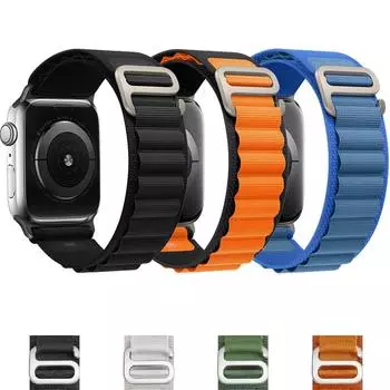 Ремешок Alpine Loop для Apple Watch Series Ultra 7 6 3 se 8 5 4 3 2 iwatch ремешок 45 мм 49 мм 41 мм 44 мм 40 мм ремешок нейлоновый браслет 49mm
