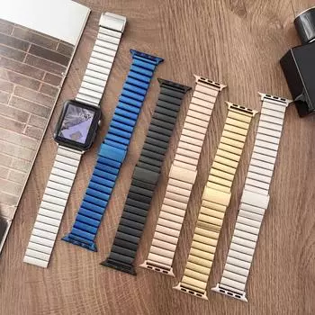 Ремешок для часов из нержавеющей стали для Apple Watch, ремешок 45 мм, 44 мм, ультра 49 мм, ремешок 42 мм, 38 мм, 40, 41 мм, браслет, ссылка Correa iWatch 8, 7, 6, 5 38mm 40mm 41mm серебряный