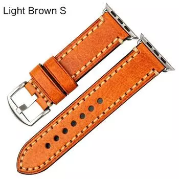 Ремешок для часов Мужской кожаный ремешок из коровьей кожи для Apple Watch Band 42 мм 38 мм Series 4/3/2/1 Черный ремешок для iWatch 44 мм 40 мм ремешки для часов For Apple Watch 44mm