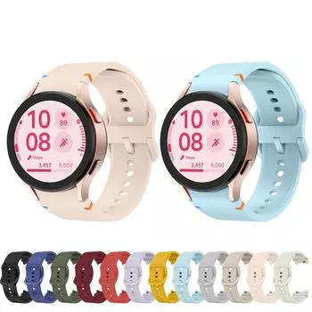 Ремешок для часов Samsung Galaxy Watch 7 40 мм 44 мм розовый светло-голубой без зазоров Samrt Running для Galaxy Watch FE 4 5 6 Аксессуары Galaxy Watch 4 5 6 белый
