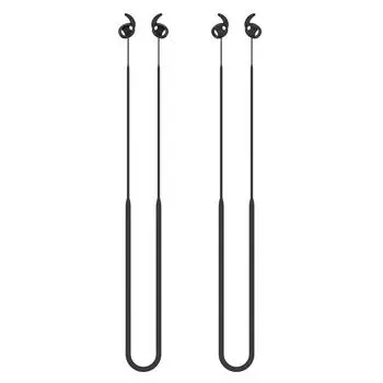 Ремешок для наушников с защитой от потери для Samsung Galaxy Buds 3 для спорта, силиконовый ремешок Bluetooth, шнурок Co G3B2 Black-1pcs
