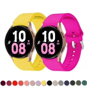 Ремешок для Samsung Galaxy Watch 5 4 44 мм 40 мм/4 классический 46 мм 42 мм браслет 20 мм силиконовый браслет Galaxy Watch 5 pro 45 мм ремешок Galaxy watch 5 40mm