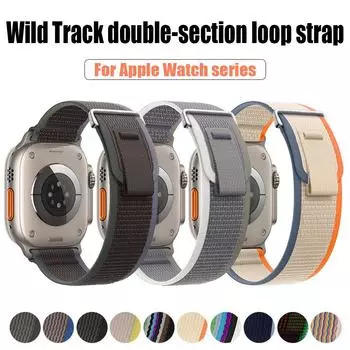 Ремешок с петлей Trail для Apple Watch Ultra Band 49 мм, 44 мм, 40 мм, 41 мм, браслет Correa iWatch series 7, 6, 5, 3 se 8, 9, 45 мм, 42 мм, 38 мм