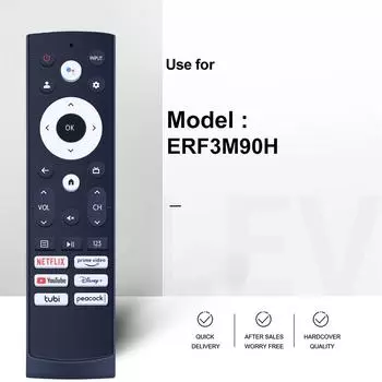 Remote Control & Voice Control ( w/o Batteries ) For Hisense Android TV ERF3M90H