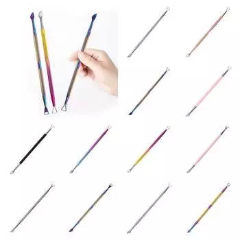 Remove Nail Polish Glue Cuticle Pusher Dead Skin Remover Nail Art Tool Fingernails Style8