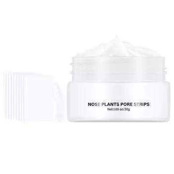 Remove Nasal Strips Pore Strip Clear Black Head 3-шаговый набор для чистки прыщей, сужения пор и удаления черных точек с помощью ложки +40 полосок 30 г One Size белый