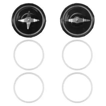 Replacement Cross and Flat Blades - Replacement Parts with Extra 4 Gaskets for 250W Blender Juicer Mixer CHINA