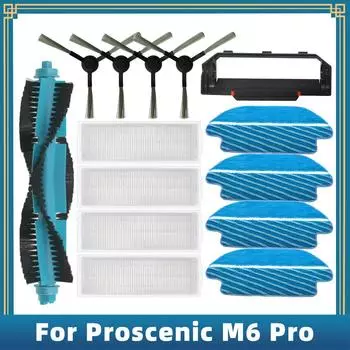 Замена для Proscenic M6 Pro робот-пылесос запасные части аксессуары ролик основная боковая щетка фильтр Hepa тряпка для швабры ткань