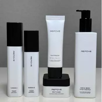 Repove Cosmetics 6th generation 5-piece set AB solution + REP cream + whole body essence + sun protector