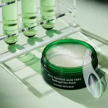 REPUBLIC Real Squeeze Aloe Vera Hydrogel Eye Patch 90 г