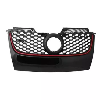 Решетка бампера для VW Golf 5 MK5 V GTI 2006-2009 Аксессуары для автомобиля Нержавеющая решетка переднего бампера Замена решетки воздухозаборника чёрный