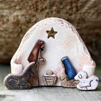 Resin Craft Durable Sturdy Pious Easter Decoration Exquisite Gifts Christmas Miniature Ornament Easter Interior Table Decoration