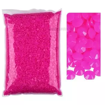 Resin Rhinestone Flat Bottom Drill Violent Bear Mobile Phone Sticker Drill, Solid Color Jelly Bottom Diy Macaron Series Jewelry Accessories SS16-4mm 25,000 pcs half pack