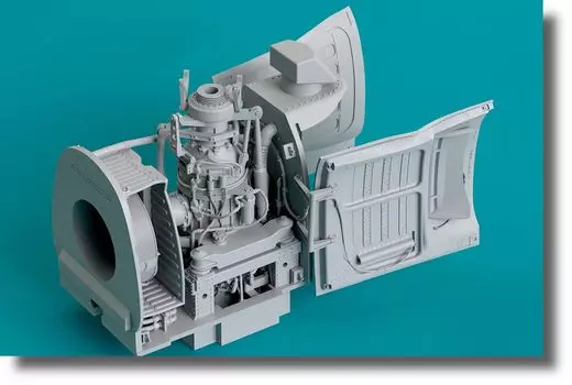 Reskit Bell Cobra Hatch Plastic Model Parts 1/32 AH-1G Transmission/Inspection (for ICM) RSKU32-0136