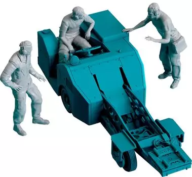 Reskit Bomb Loader Crew 1 Current Use 3D Printer Kit 1/72 MJ-1 3-piece RSKF72-0029
