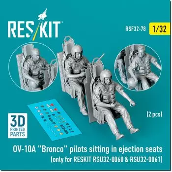 Reskit Сиденье экипажа 2 шт. Reskit Пластиковые детали для модели 1/32 OV-10A с катапультированием (Для RSKU32-0060/-0061) RSKF32-0078 (Самолет)