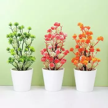 Рестораны Искусственный бонсай 27*15 см Яркий цвет