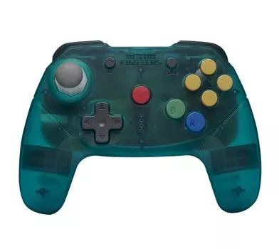 RETRO 64 Switch Bluetooth N64 Контроллер FIGHTERS/BRAWLER Онлайн/ПК (бирюзовый)