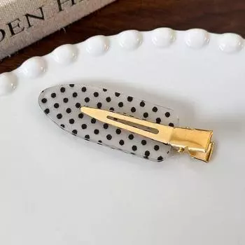 Retro Cute Dots Bow Heart-shaped Barrettes Geometry Hair Clips Headdress For Womens Girls Sweet Hairpin Fashion Hair Accessories