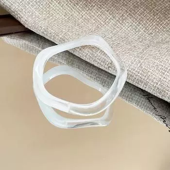 Retro Glitter Acrylic Bangle Minority Design Geometric Irregular Bangle Girls