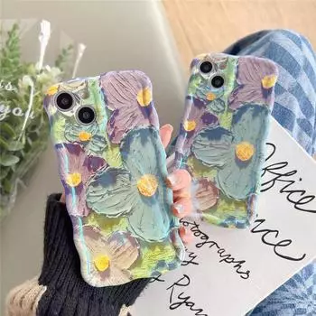 Ретро картина маслом Blu-Ray цветы противоударный чехол для телефона Iphone 13 12 13pro 14pro 13 Pro Max силиконовый чехол Iphone 14 Fundas for iphone13(6.1 )