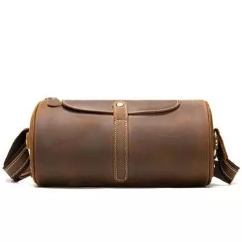 Ретро мода Head Layer коровья кожа Crossbody Crazy Horse кожаная сумка через плечо мужская сумка из натуральной кожи коричневый