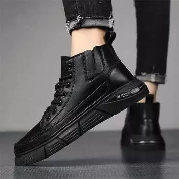 Retro Platform Men s Boots Lace Up Male Shoes Y2k Designer Offers New Size 45 High Quality Classic Non Slip Trendy 2025 Vintage 39