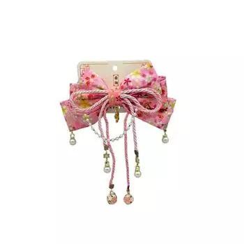 Retro Sakura Bow Hairpin Sweet Side Clip Fashion Bowknot Hair Clip Jewelry