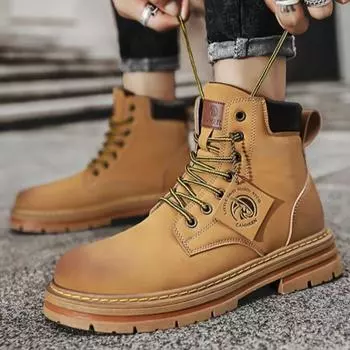 Retro Short Barrel Ankle Men s Boots Booties Spring Autumn Male Shoes Fashion Low Price Size 45 Designer Original Deals Classic 39