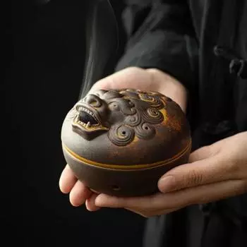Ретро сказочные курильницы для благовоний в виде диких зверей держатель для благовоний курильница из сандалового дерева домашний декор украшение ремесло