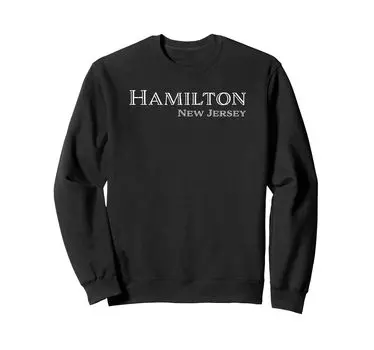 ретро толстовка hamilton new jersey чёрный
