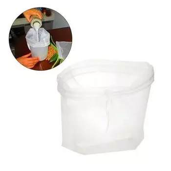 Reusable Almond Nut Milk Strainer Bag Tea Coffee Juices Filter Cheese Cloth Mesh